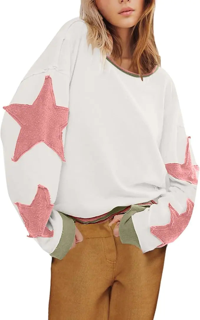 StarBright Women's Oversized Crewneck Sweatshirt