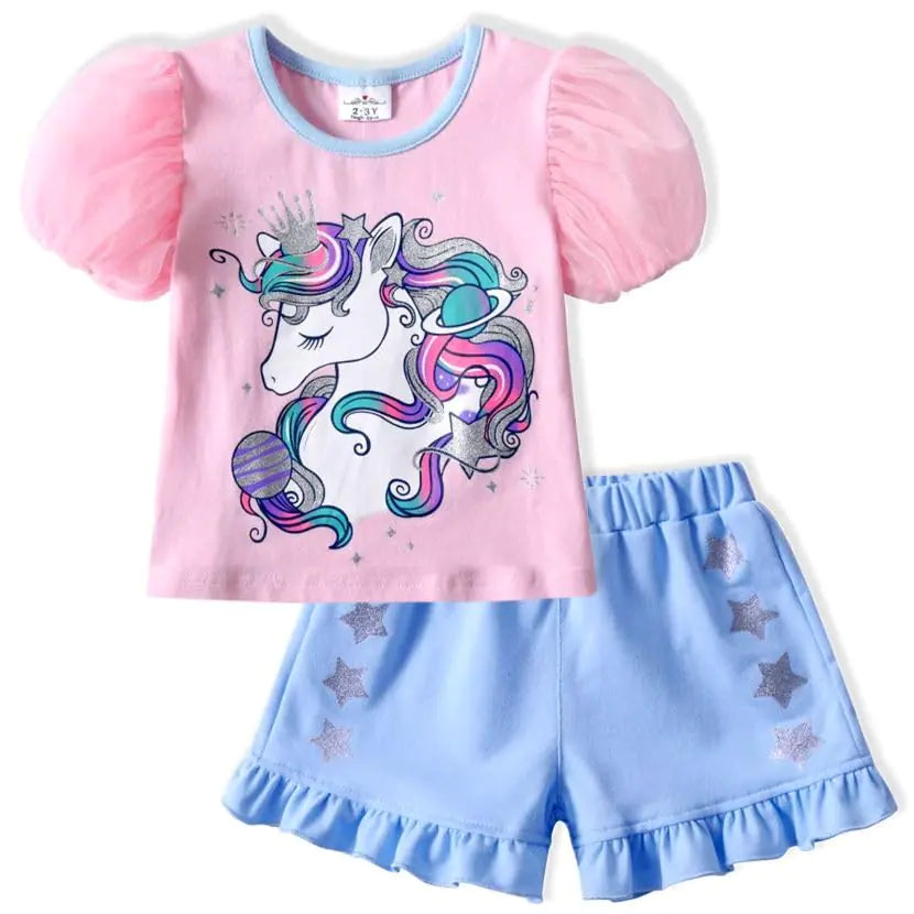 VIKITA Girls' Summer Play Outfits