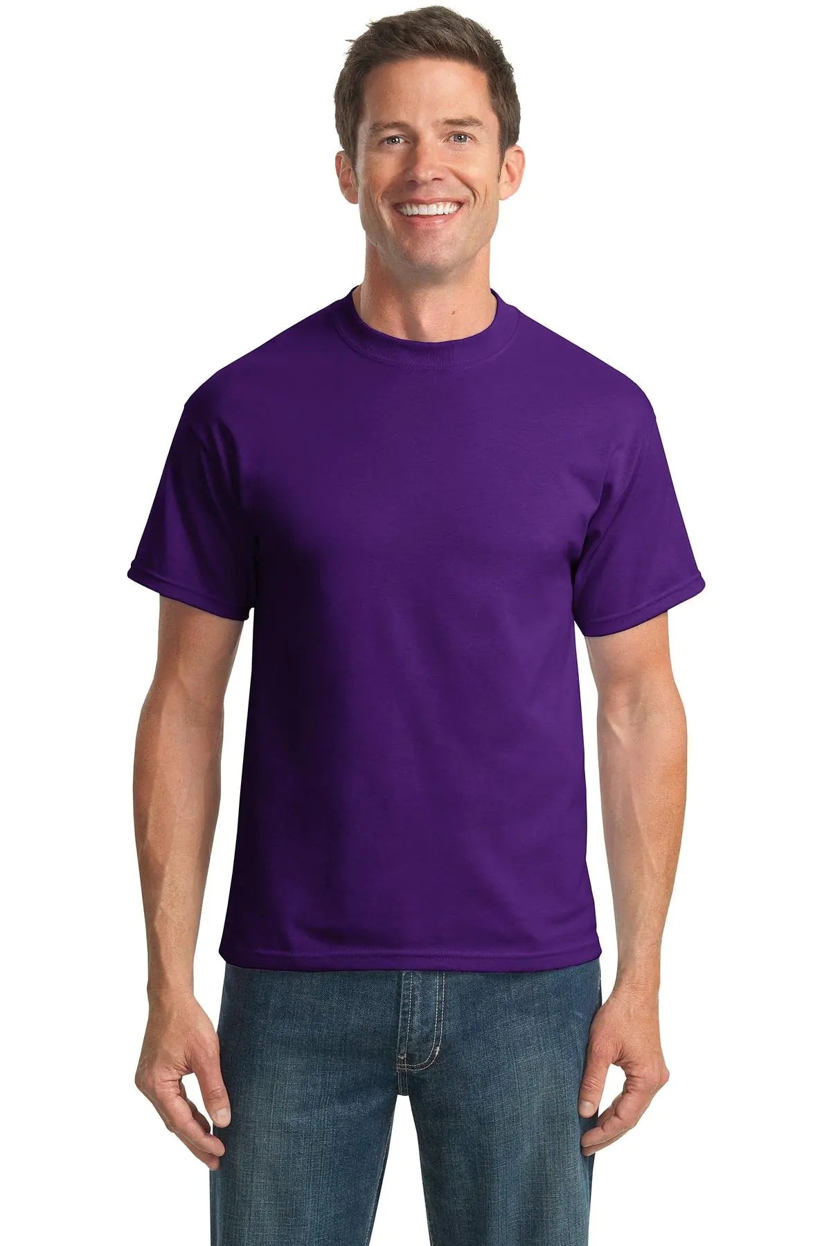 Tall 50/50 Cotton/Poly Tshirts (PC55T) Purple 3XLT