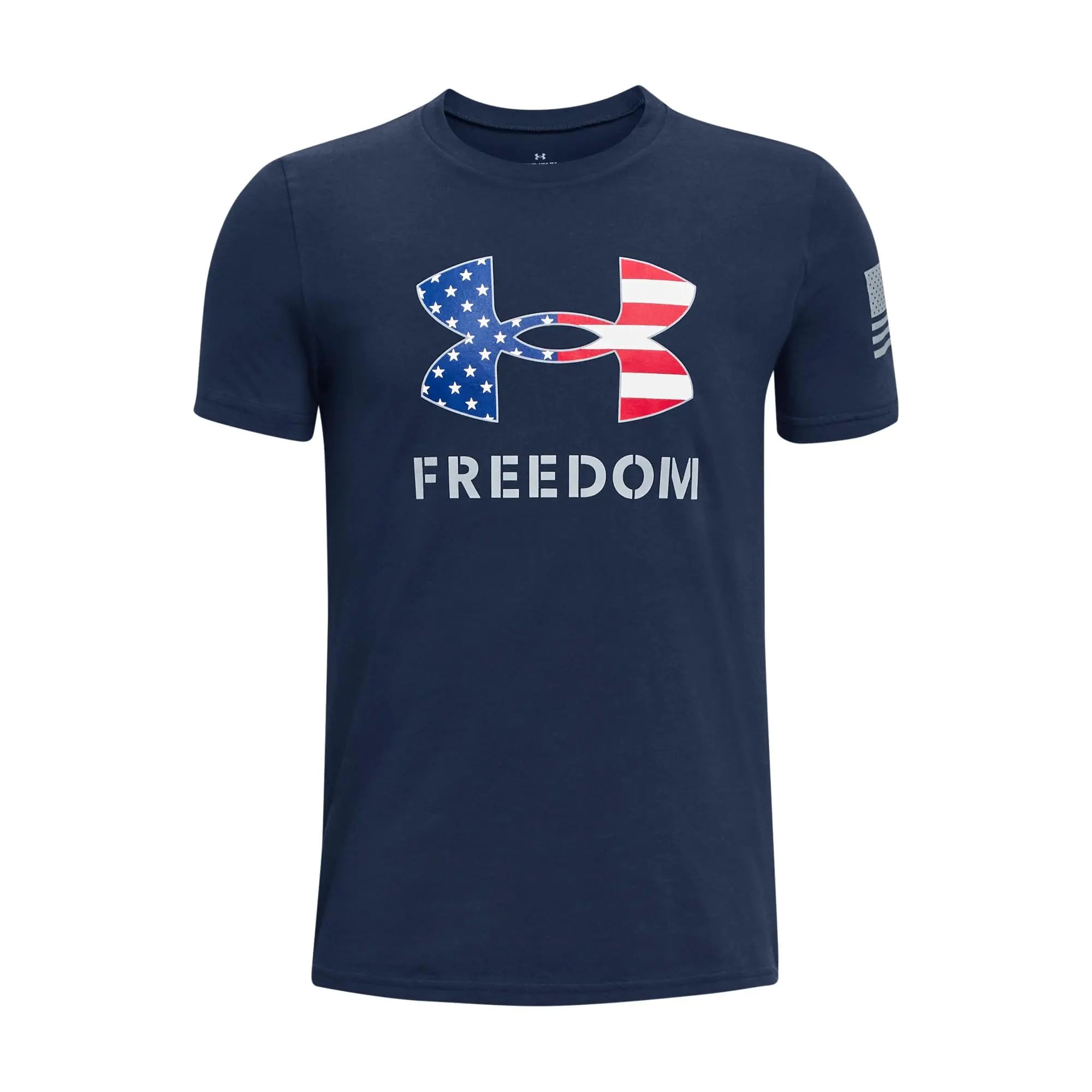 Under Armour Boys Freedom Logo T-Shirt (408) Academy / / Steel X-Small