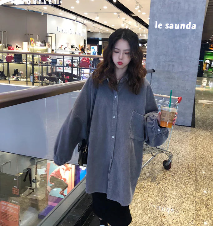 Corduroy Cotton Cardigan