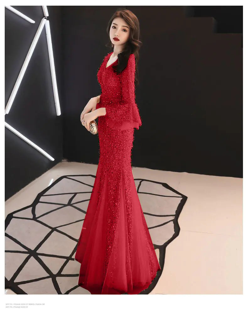 2019 Elegant Mermaid Evening Gown for Parties