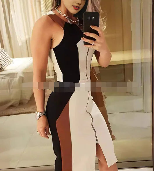 Chic Strapless Bandage Evening Gown